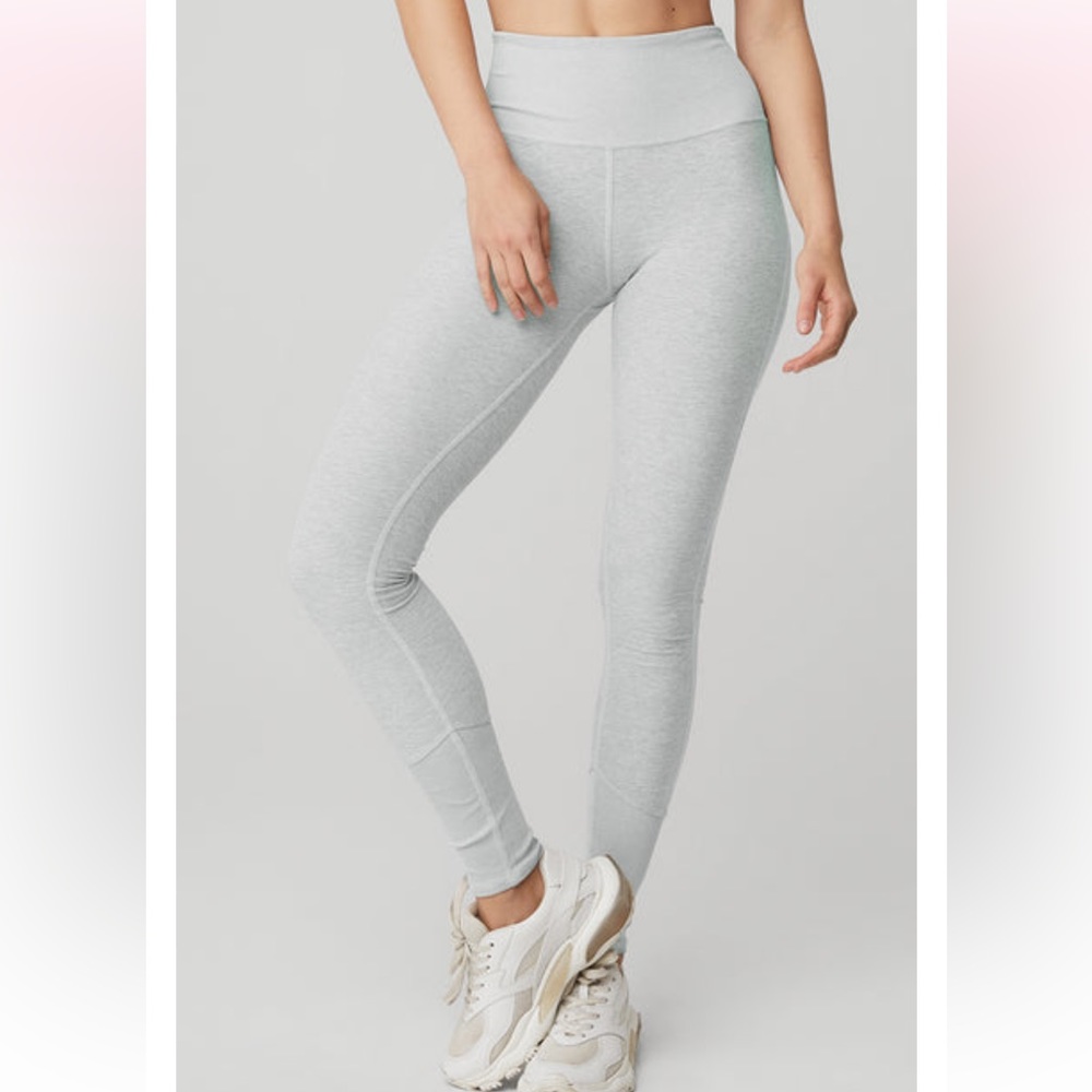 ALO HIGH-WAIST ALOSOFT LOUNGE LEGGING / Zinc Heather / XXS